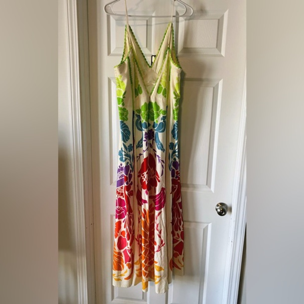 Farm Rio Tropical Graphic Maxi Dress XL - Picture 3 of 3